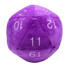 Ultra Pro Jumbo D20 Plush Die Purple with White Numbers
